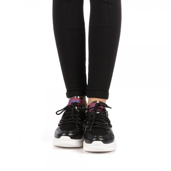 Γυναικεία αθλητικά παπούτσια Nohea μαύρα, 5 - Kalapod.gr